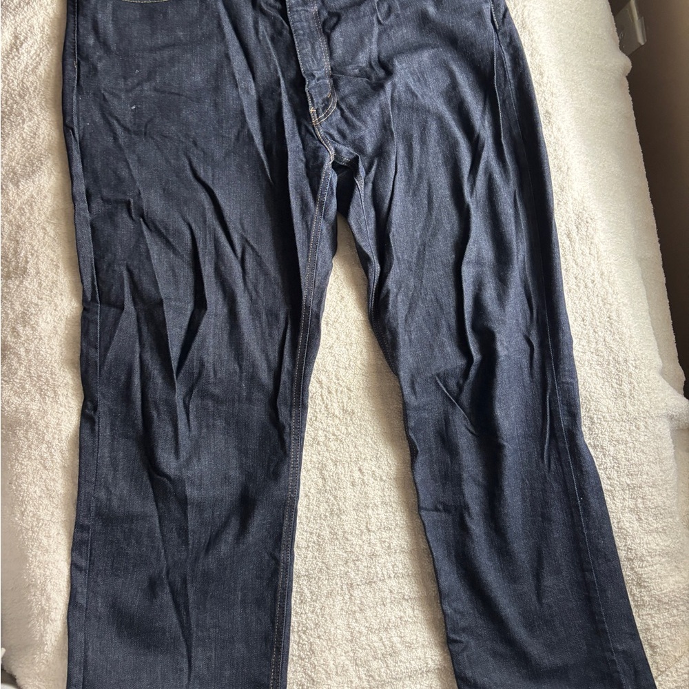 Levi's Men's Relaxed Jeans in Dark Blue Wash 42x36